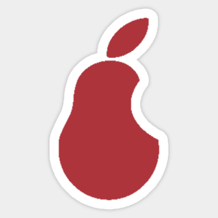 Iconic Pear Brand Red Sticker